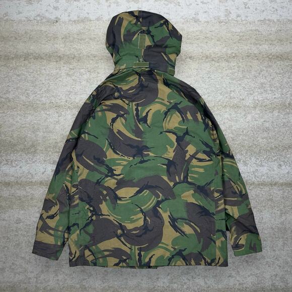 Vintage Military Camo Jacket Water Proof Hooded Woodland Full Zip 90s - Picture 3 of 4